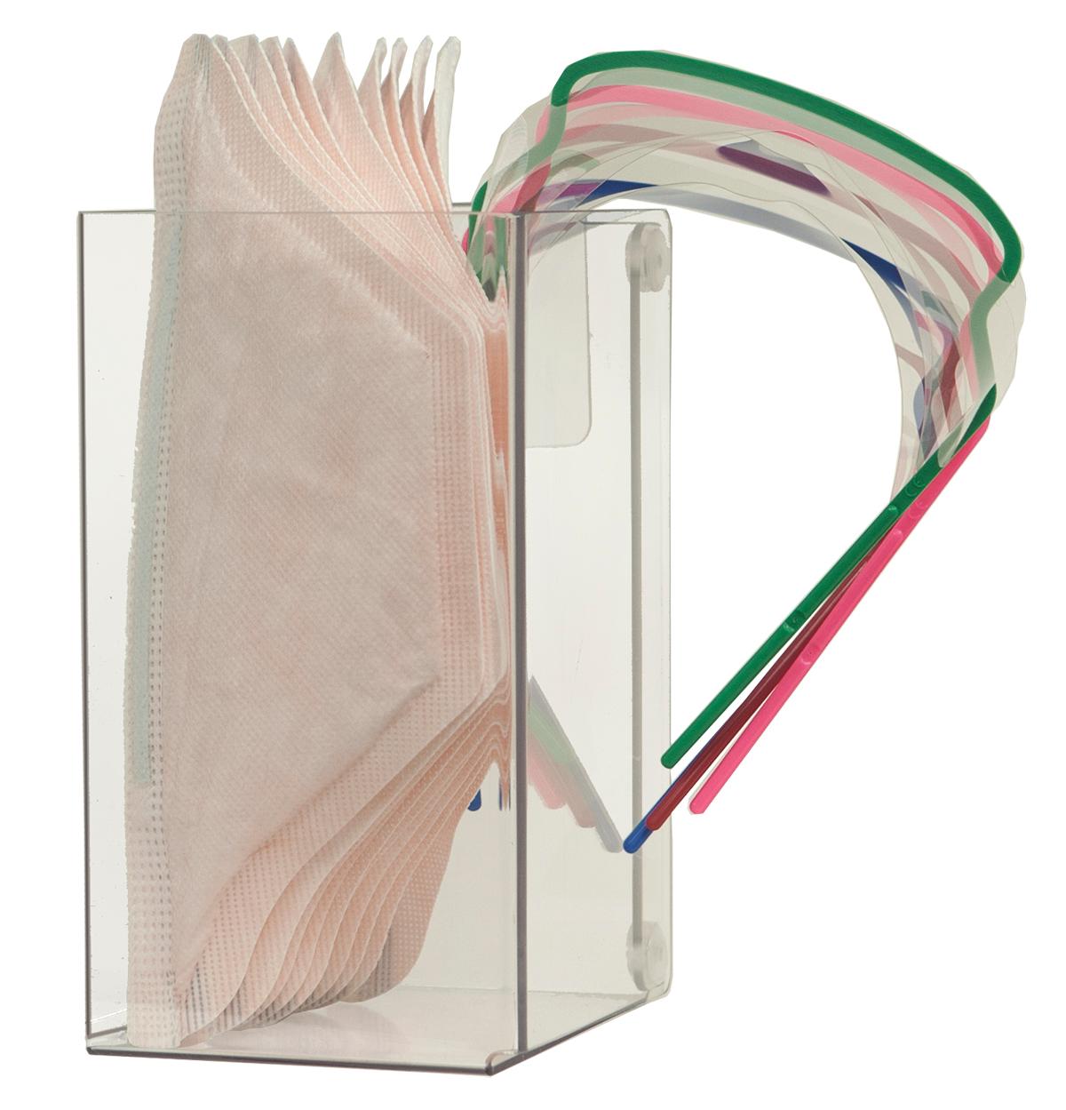 Protective Wear Isolation Bundle Holds Gowns, Coveralls, Gloves, Masks, and misc Items Wall Mount or on a Bowman® Hanger 8.5x11 Signage Included Dims: 5.08 L x 25.15W x 30.98H