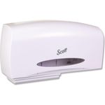 Scott® Essential Coreless Twin Jumbo Roll Tissue Dispenser, 20 1/10 x 5 9/10 x 10 9/10