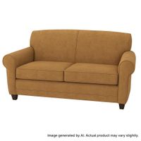 Quick-Ship Elkhart Loveseat with Preferred Seat Deck in Vinyl Fabric