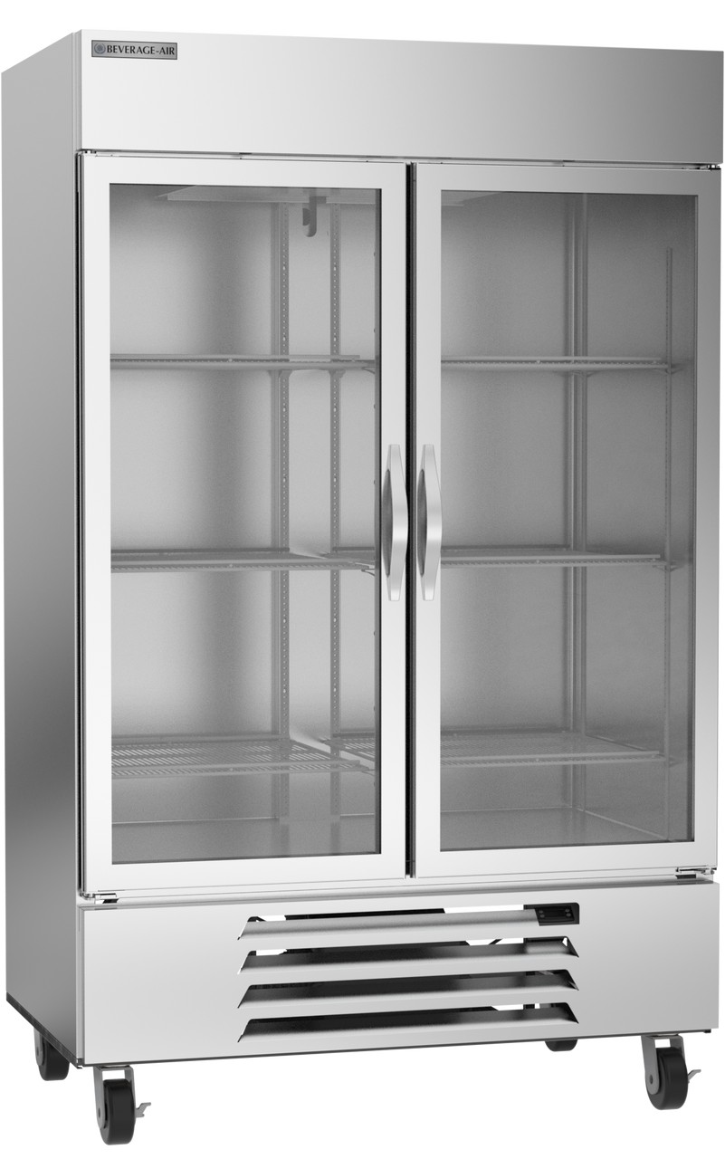 Beverage Air - HBF49HC-1-G Horizon Series - Bottom Mount Reach In Freezer - 2 Door - Glass Door - 49 Cu. Ft.