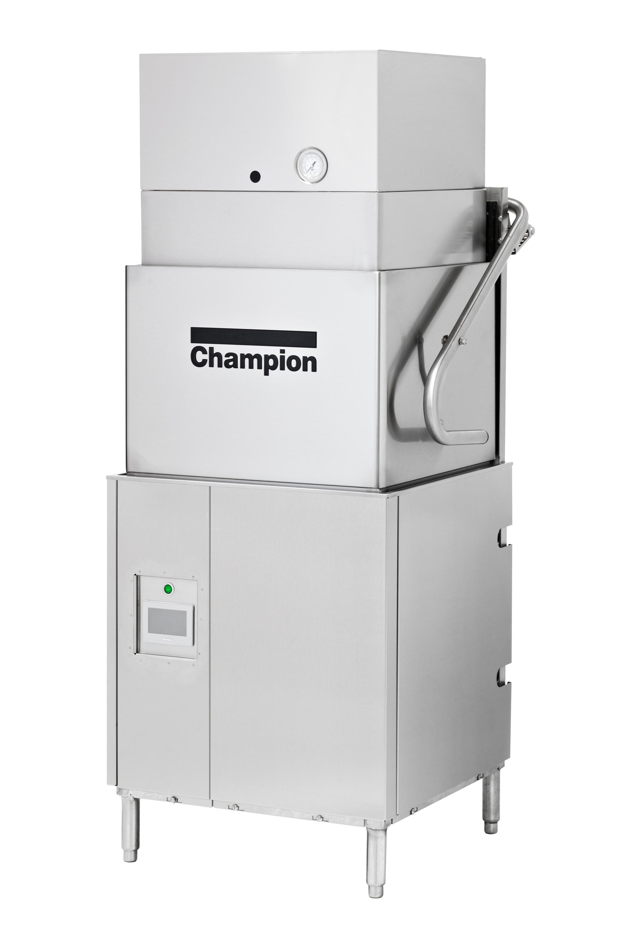 Champion DH-6000-VHR Single Phase, 208V Genesis Door Type Ventless High Temperature Dishwasher with Built-In Booster