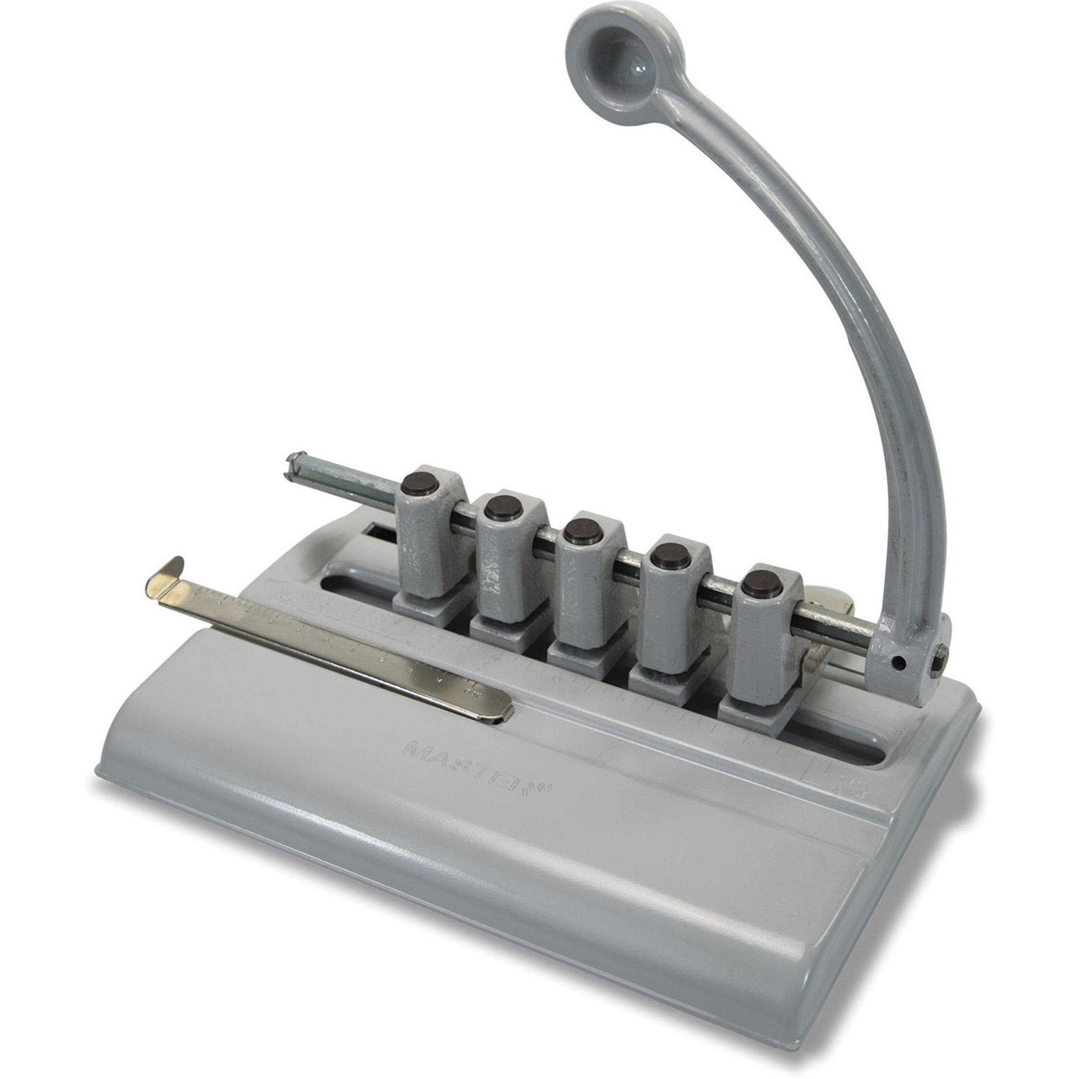 5-Hole Punch, Adjustable, 11/32", 40 Sht Cap, Tan