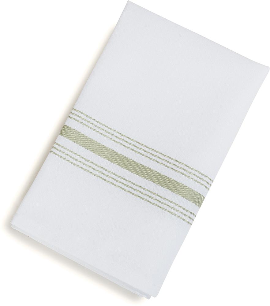 Snap Drape Bistro™ Signature Striped Cloth Napkins, Hemmed White, Case ...