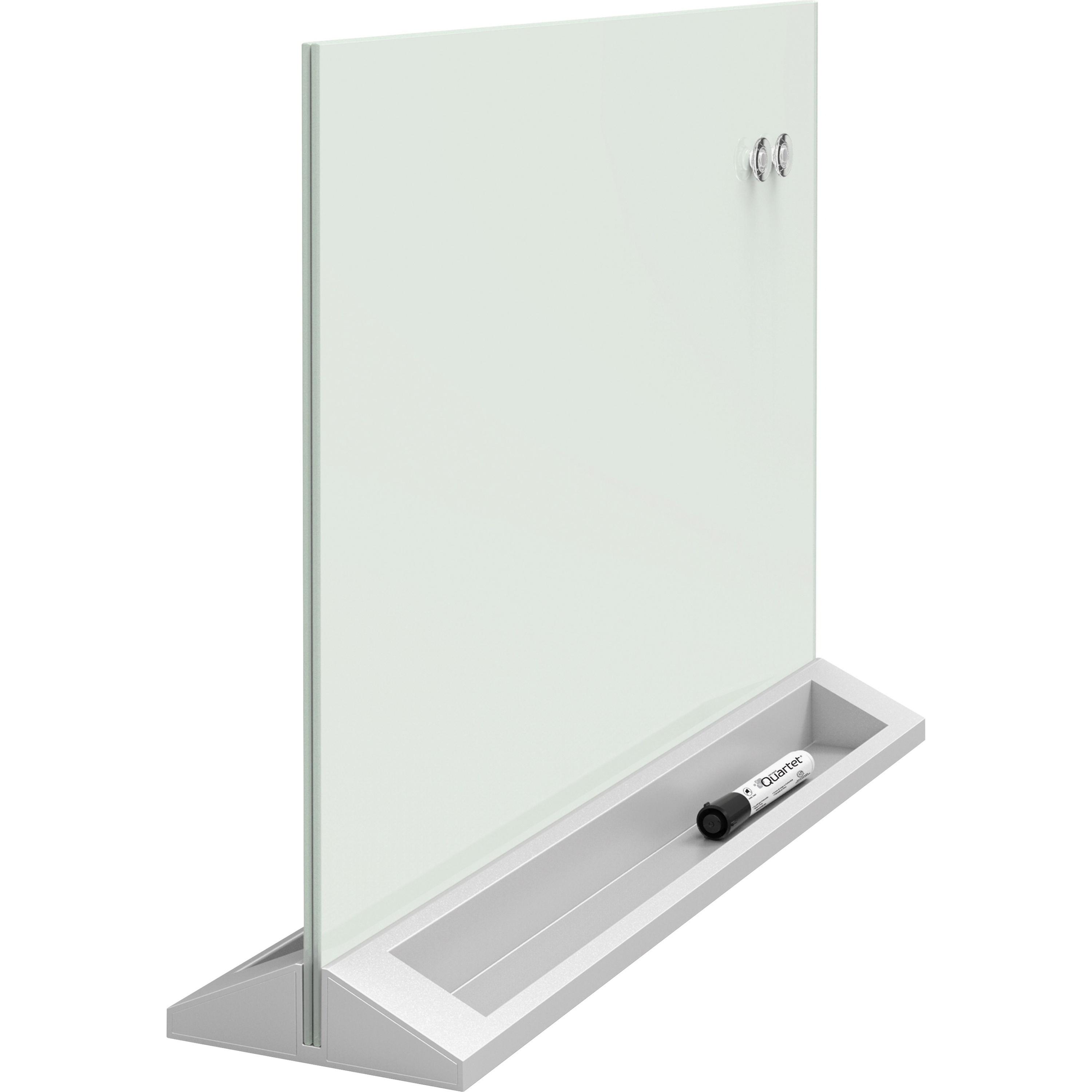 Desktop Panel, Dry Erase, Double-Sided, 23"W x 17"H, White