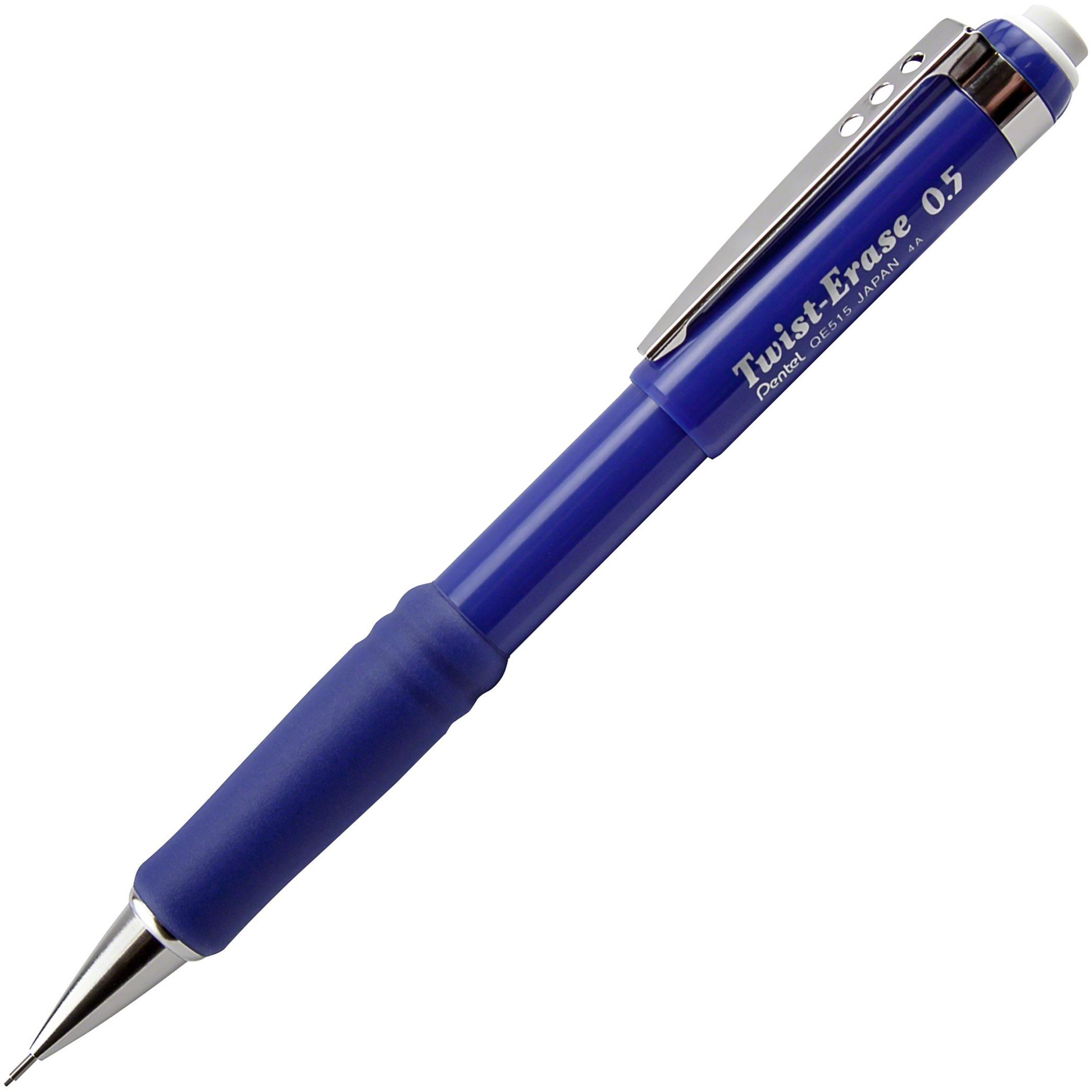 Mechanical Pencil, W/ Twist Eraser, 0.5 mm, Blue