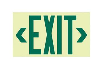 TCP Battery Back-Up LED Red Universal Exit Sign, Plastic (40842 ...