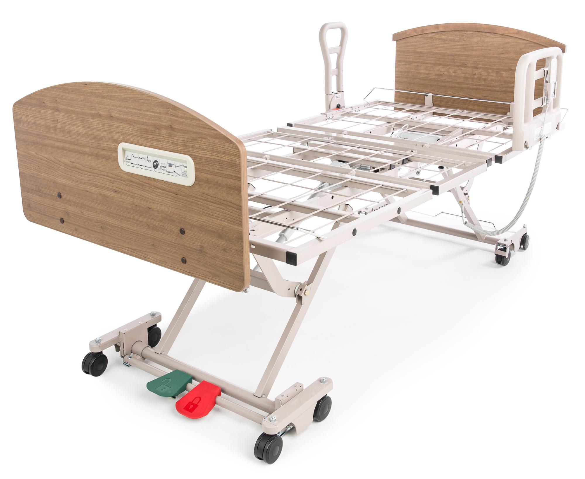 Matrix 6200 Bed, Advanced Positioning, 42" x 80"/84", 4 Locking Casters, 450# capacity