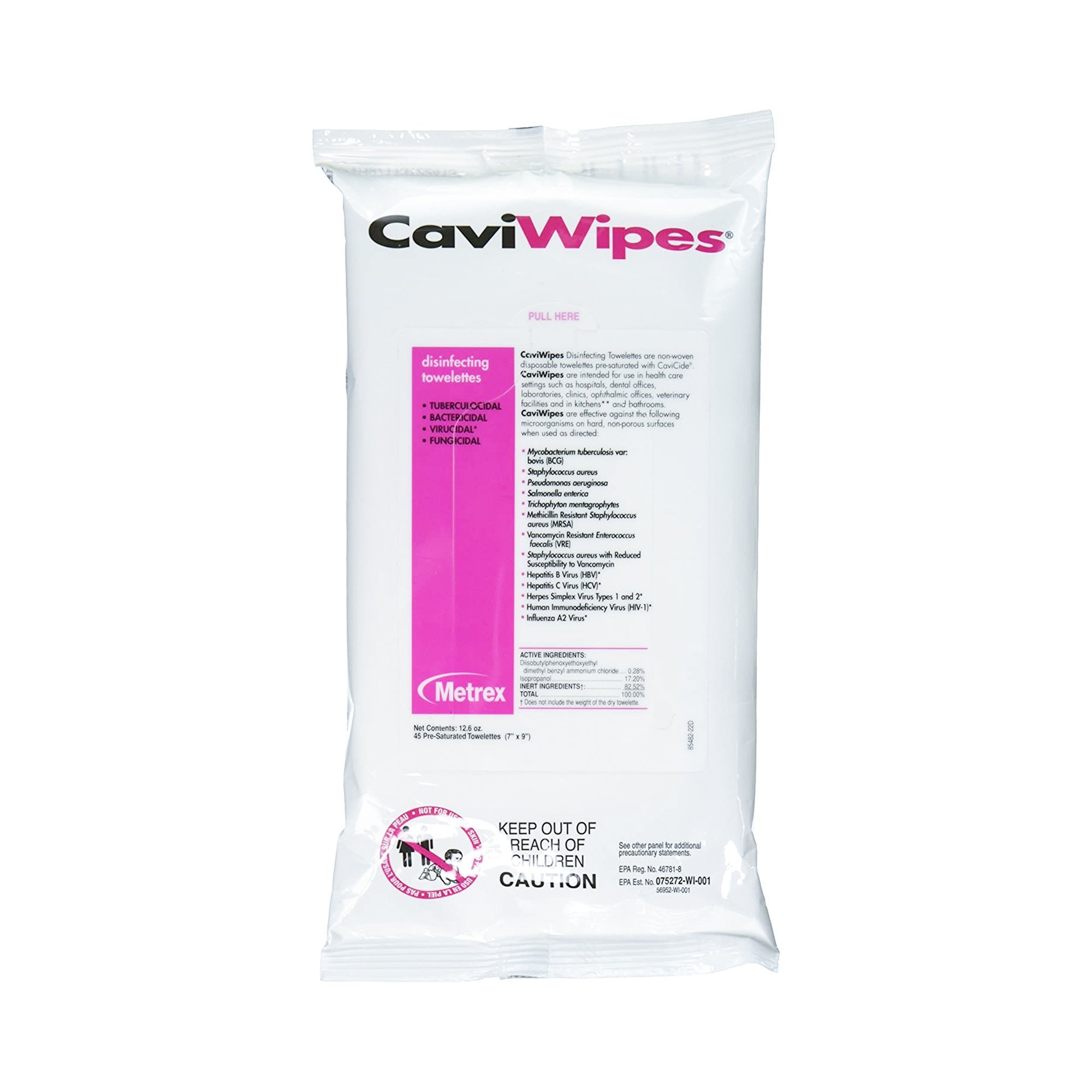 Wipe Disinfectant Caviwipes1 Flatpk , 20/Cs