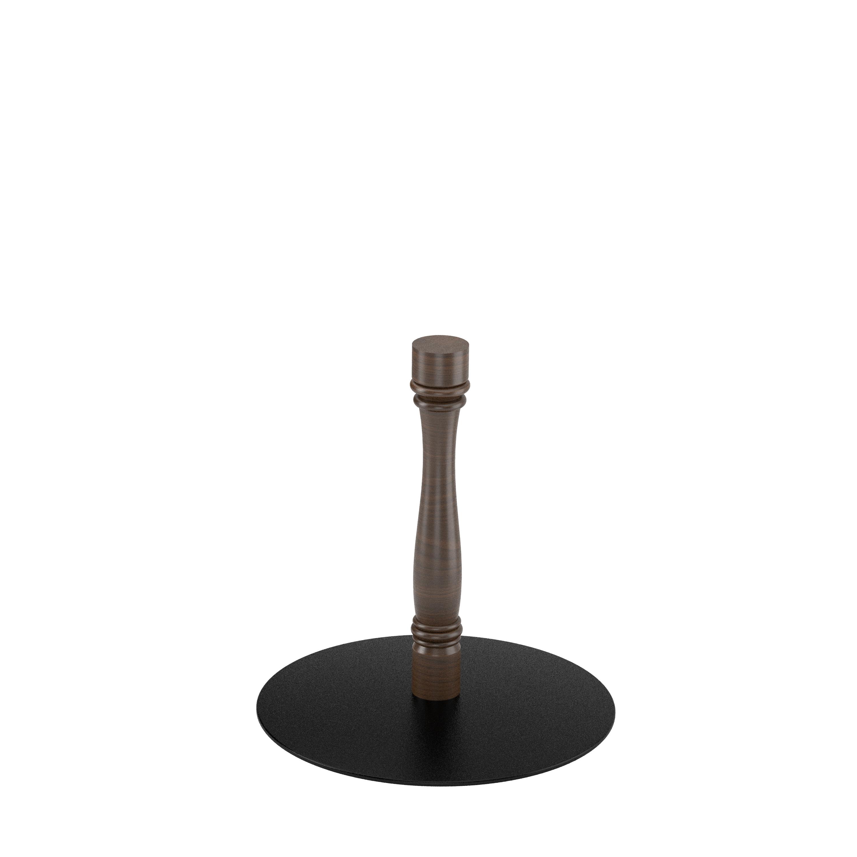 Maxwell Thomas® Pilaster Disc Table Base for 48" Round and 36" Square-to-Round Tabletops - Base Finish: Mocha Maple