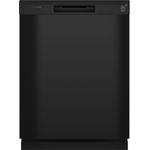 GE® Hotpoint® One Button Dishwasher with Plastic Interior, Black