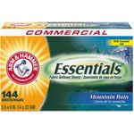 Arm & Hammer™ Essentials Dryer Sheets, Mountain Rain, 144 Sheets/Box