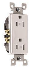 Leviton Decora 15-Amp Tamper Resistant Duplex Outlet, White