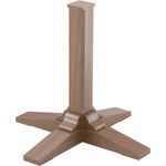 Maxwell Thomas® Maple Colonnade Table Base for 42" Tabletops, 48" Tabletops, and 30" Square-to-Round Tabletops - Base Finish: Walnut Maple