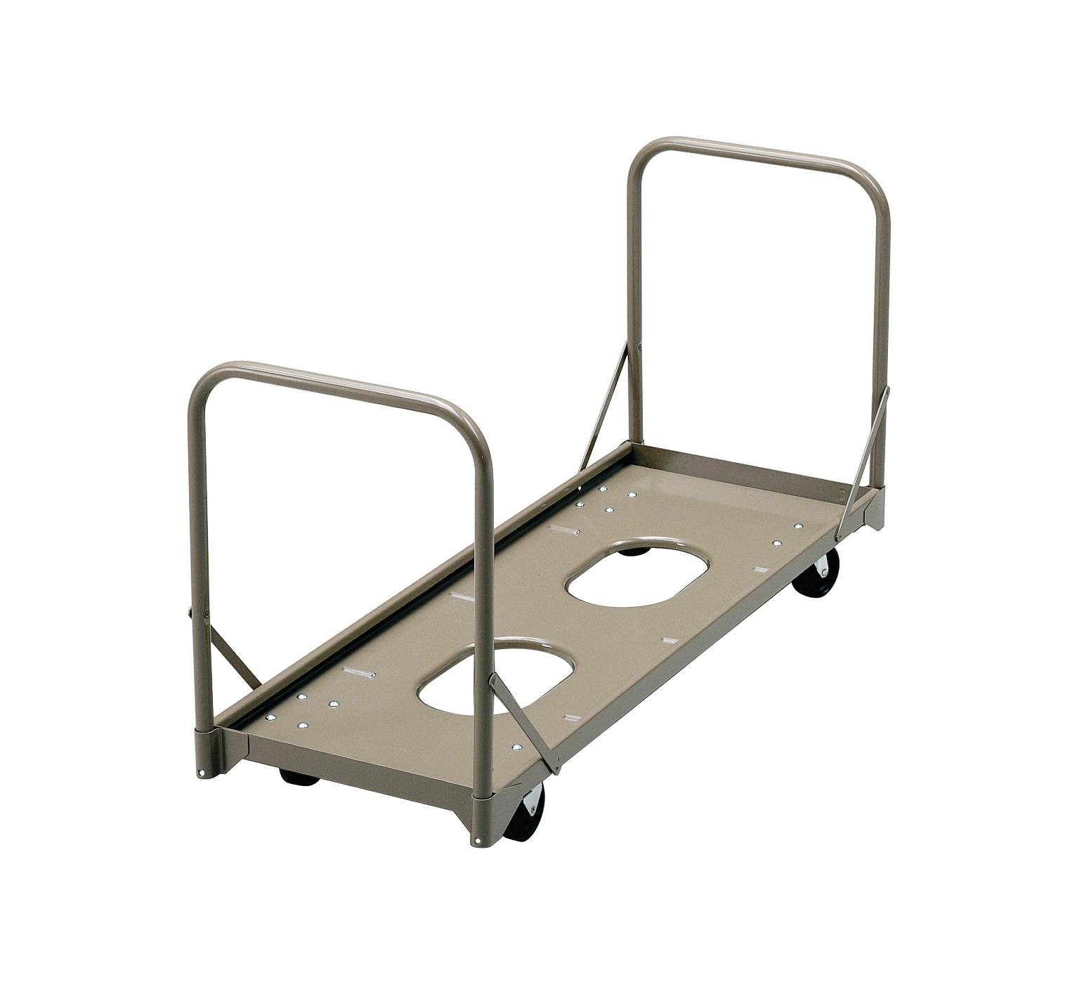 Folding Chair Caddy with Adjacent End Post Vertical, 25 Chair Capacity