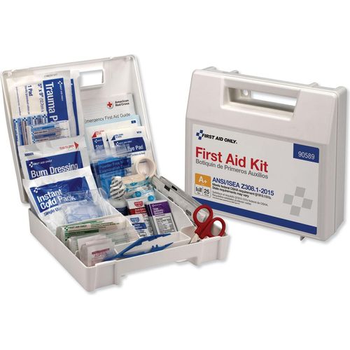 First Aid Only 141 pc. First Aid Kit for 25 People (90589) (JFQ49 ...