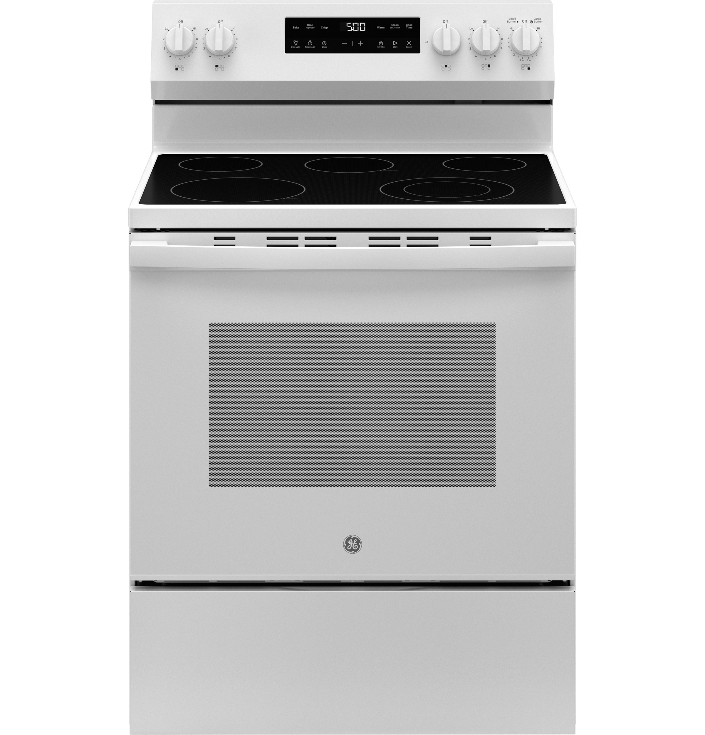 GE® 30" Free-Standing Electric Range, White