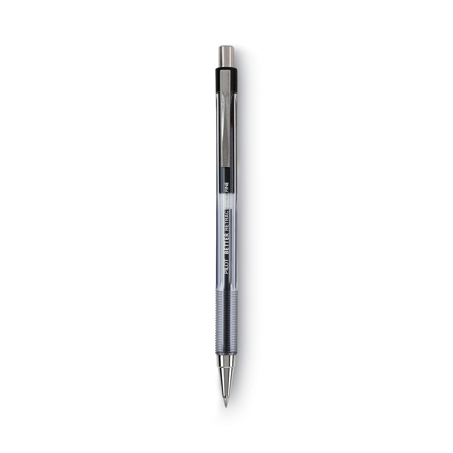 Pilot® Better Ball Point Pen, Black Ink, .7mm, Dozen
