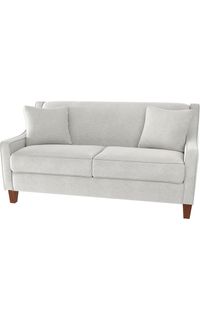 Quick-Ship Vidalia Apartment-Size Sofa with Preferred Seat Deck in Dual Fabric