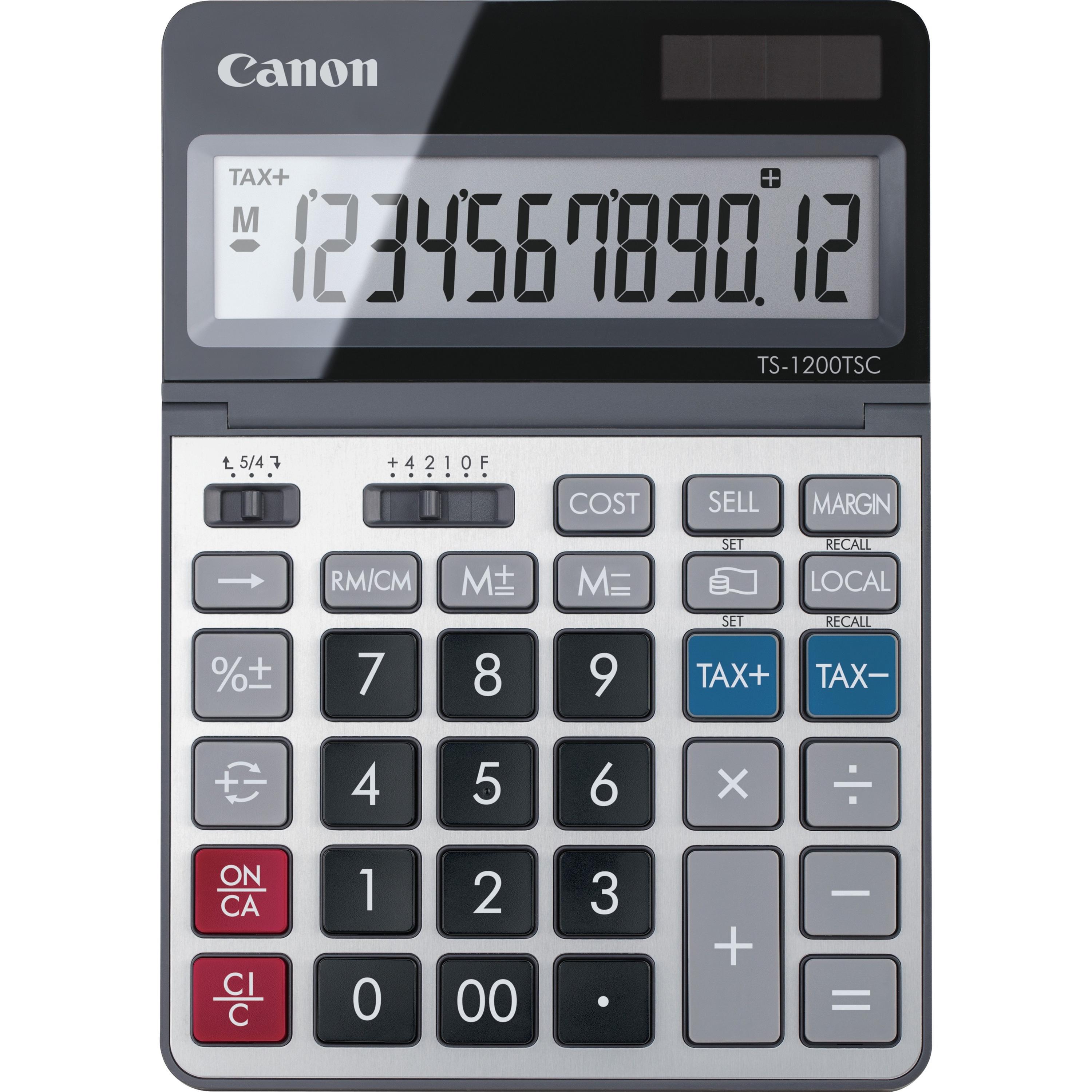 Desktop Calculator, 12-Digit, 5-1/5"Wx7-2/5"Dx1-1/10"H, MI