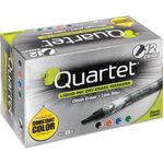 Quartet® EnduraGlide Dry Erase Marker, Chisel Tip, Assorted Colors, 12/Set