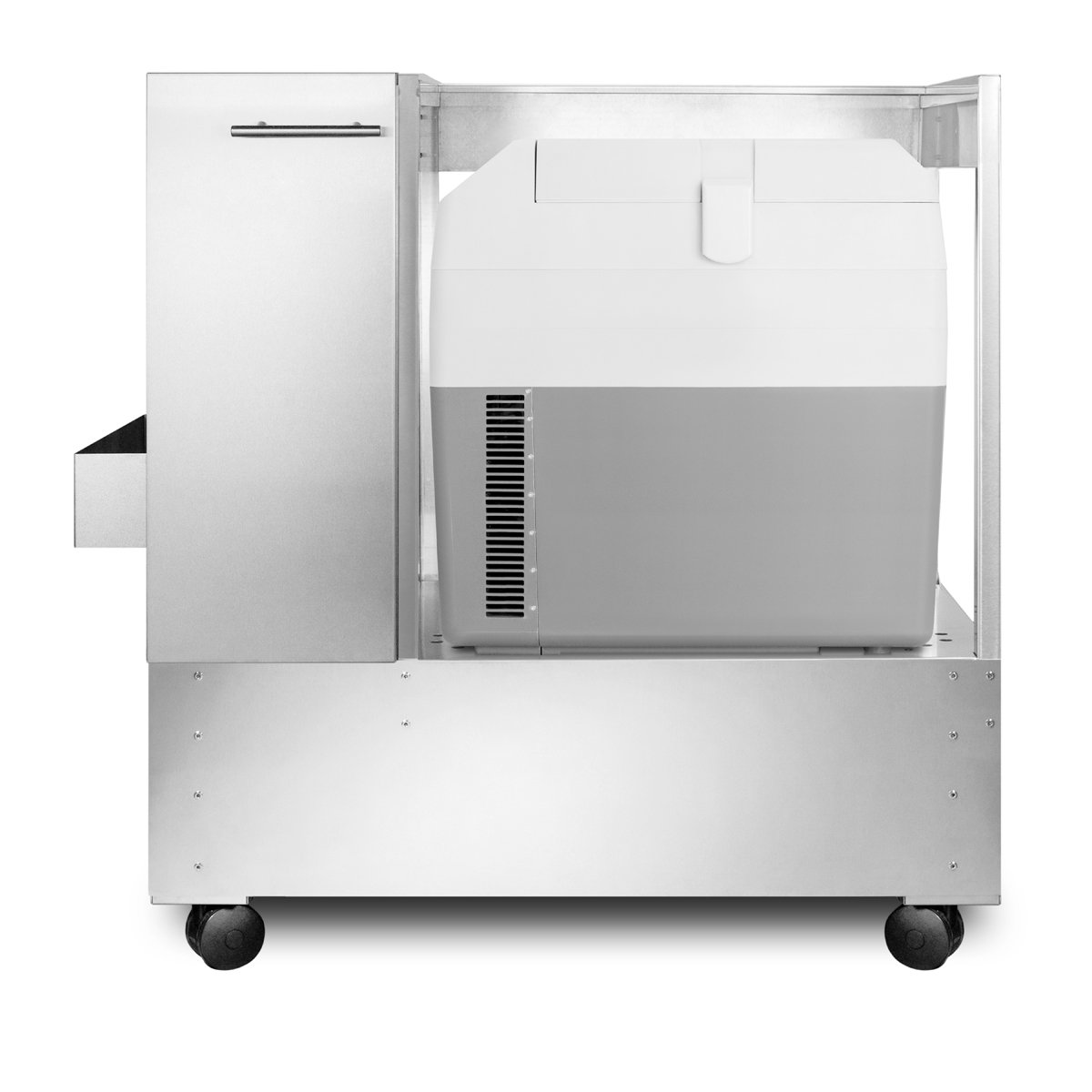 Mobile Stainless Steel cart with SPRF36 Portable Vaccine Refrigerator/Freezer