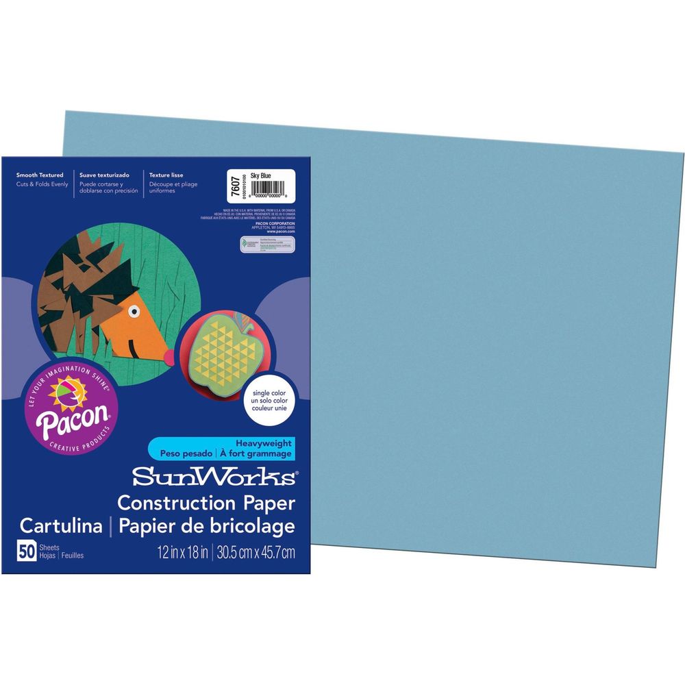 Construction Paper,Smooth Textured,12