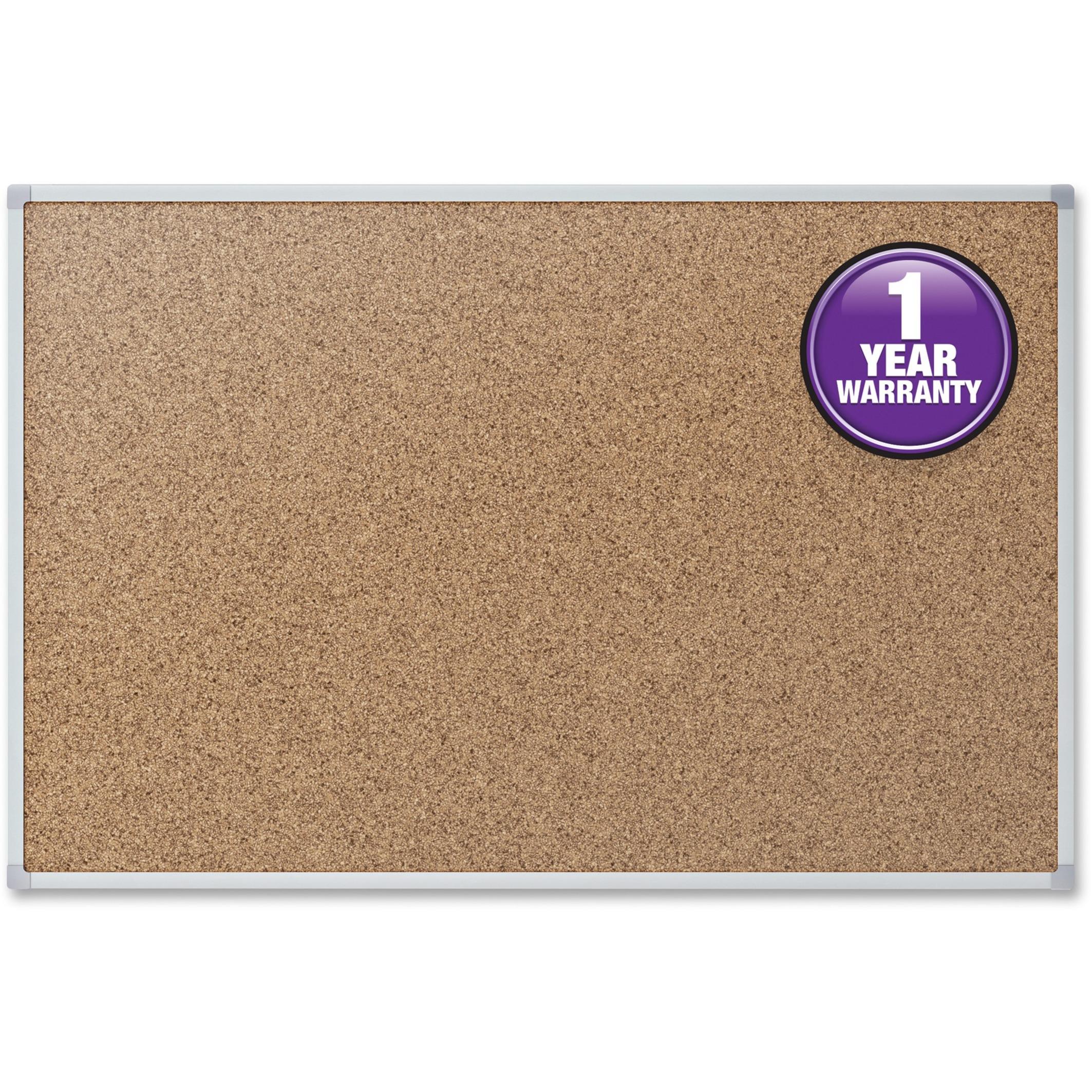 Cork Board, 3' x 2', Aluminum Frame