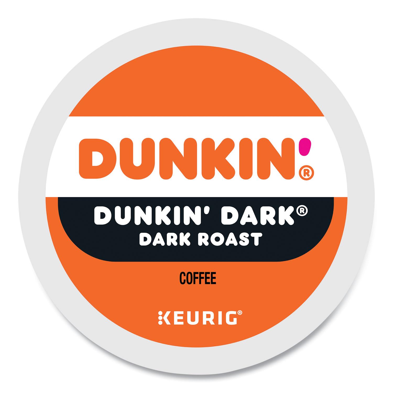 Dunkin Donuts® Dunkin' Donuts Dark Coffee, Keurig K-Cup Pods, Dark Roast, 22/Box (400849)