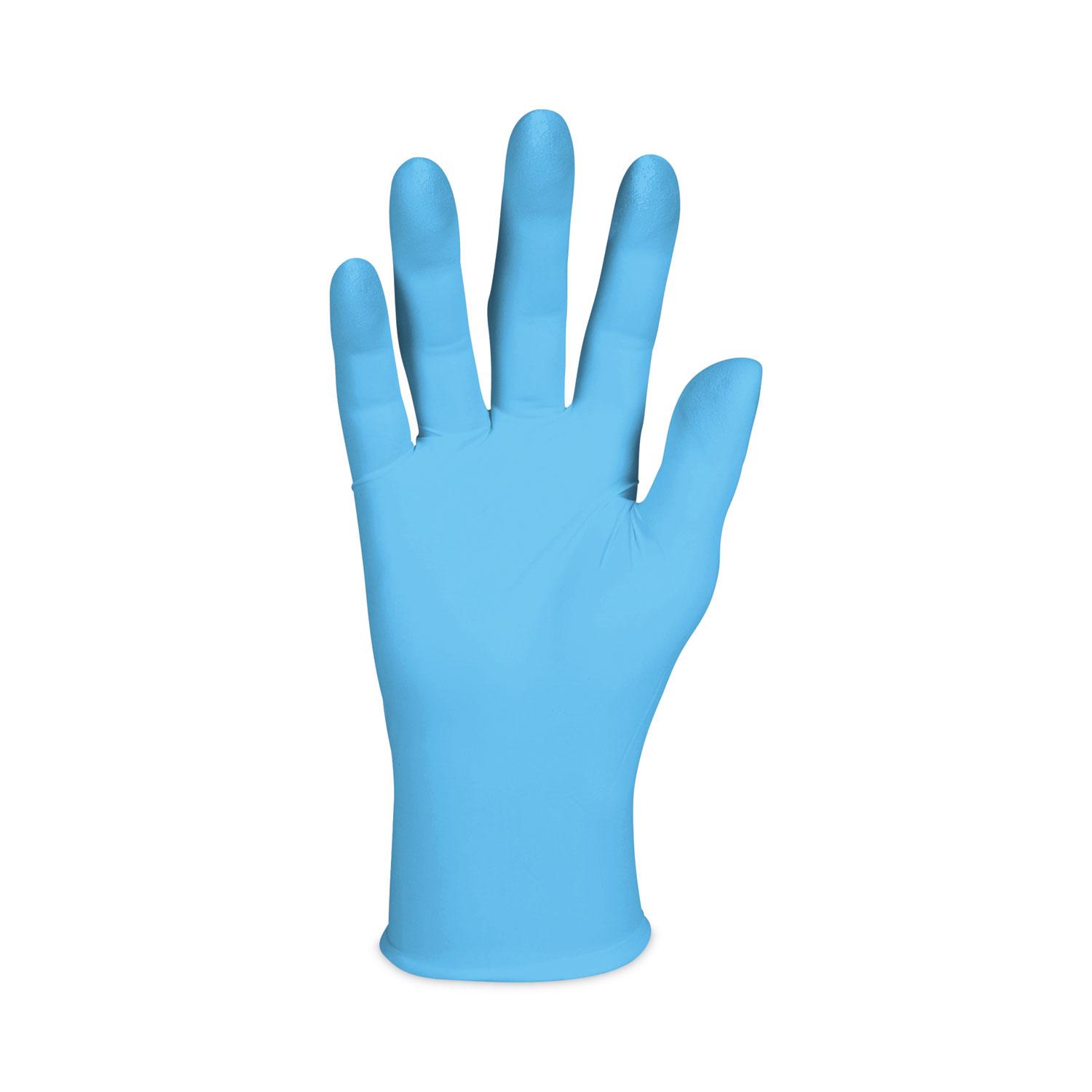 KleenGuard™ G10 Nitrile Gloves, Comfort Plus, Light Blue, 4 Mil,1000/box - Size: X-Large