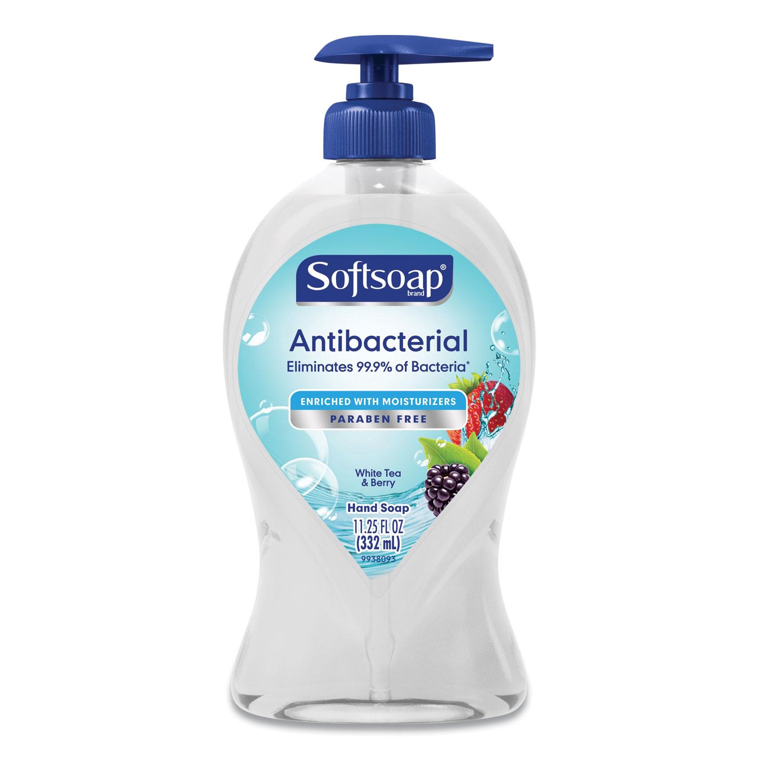 Softsoap® Antibacterial Hand Soap, White Tea & Berry Fusion, 11 1/4 oz Pump Bottle