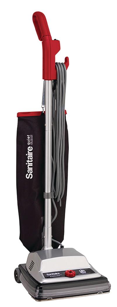 Sanitaire QuietClean CRI Bag Upright Single-Motor Vacuum, 12", 6.1 Qt.