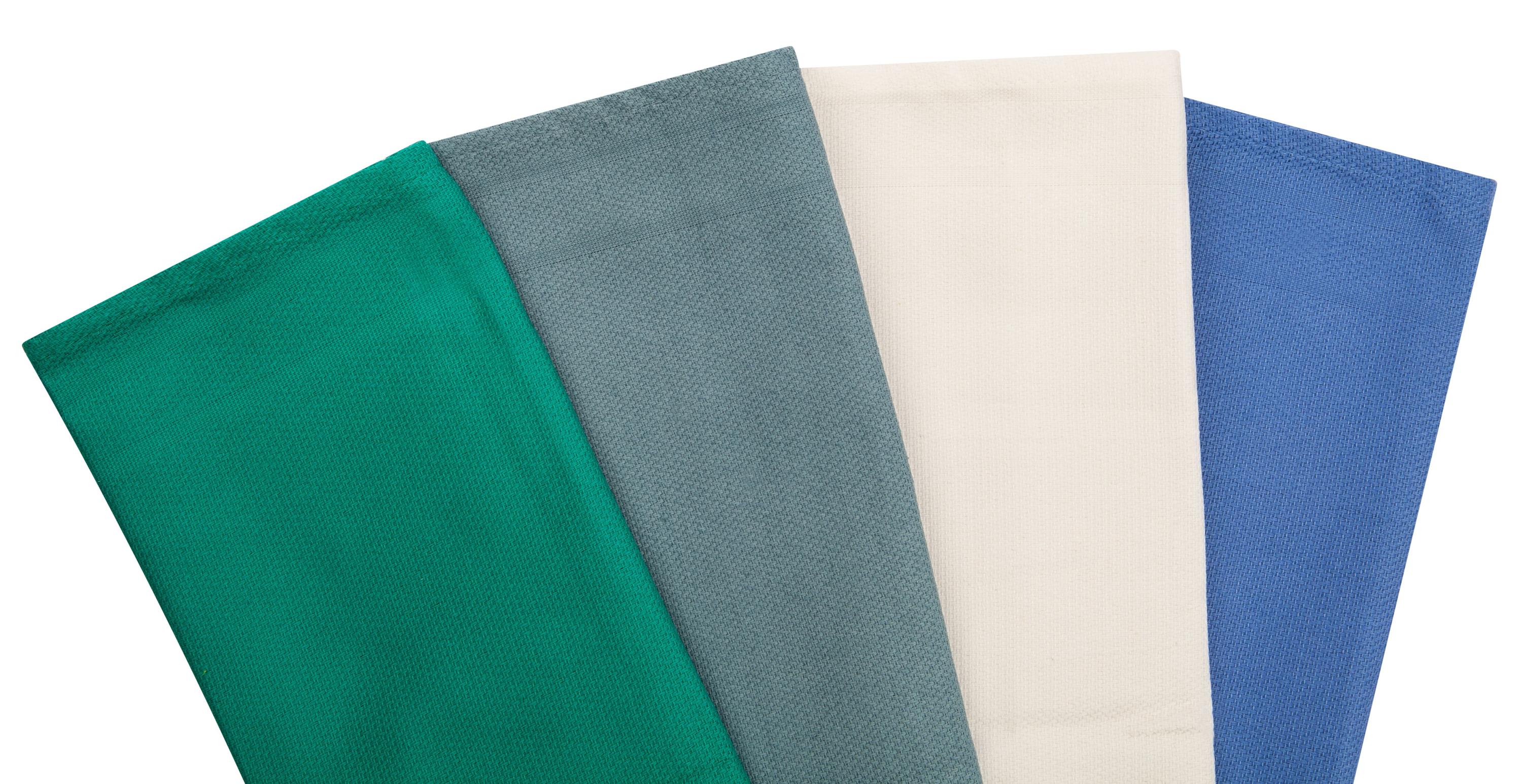 Direct Supply® Textiles, Hospital-Style Towel,  18"W x 29"L, 100% Polyester, Case of 72 - Color: Jade