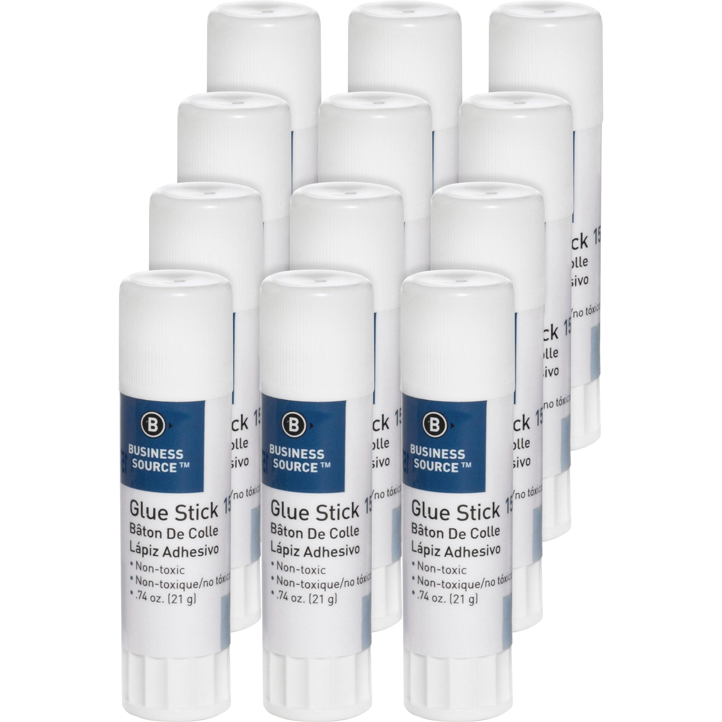 Glue Stick, Permanent, Acid-free, 0.74 oz, 12/PK, Clear