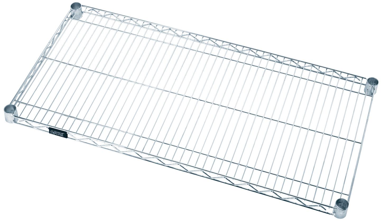 Quantum Shelving, Wire Shelf, 18" x 36", Stainless