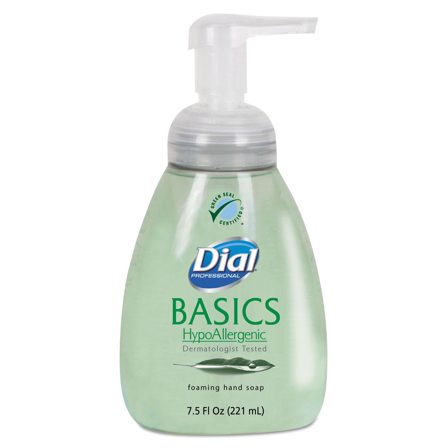 Dial® Professional Basics Foaming Hand Soap, 7.5oz, Honeysuckle, 8/Carton
