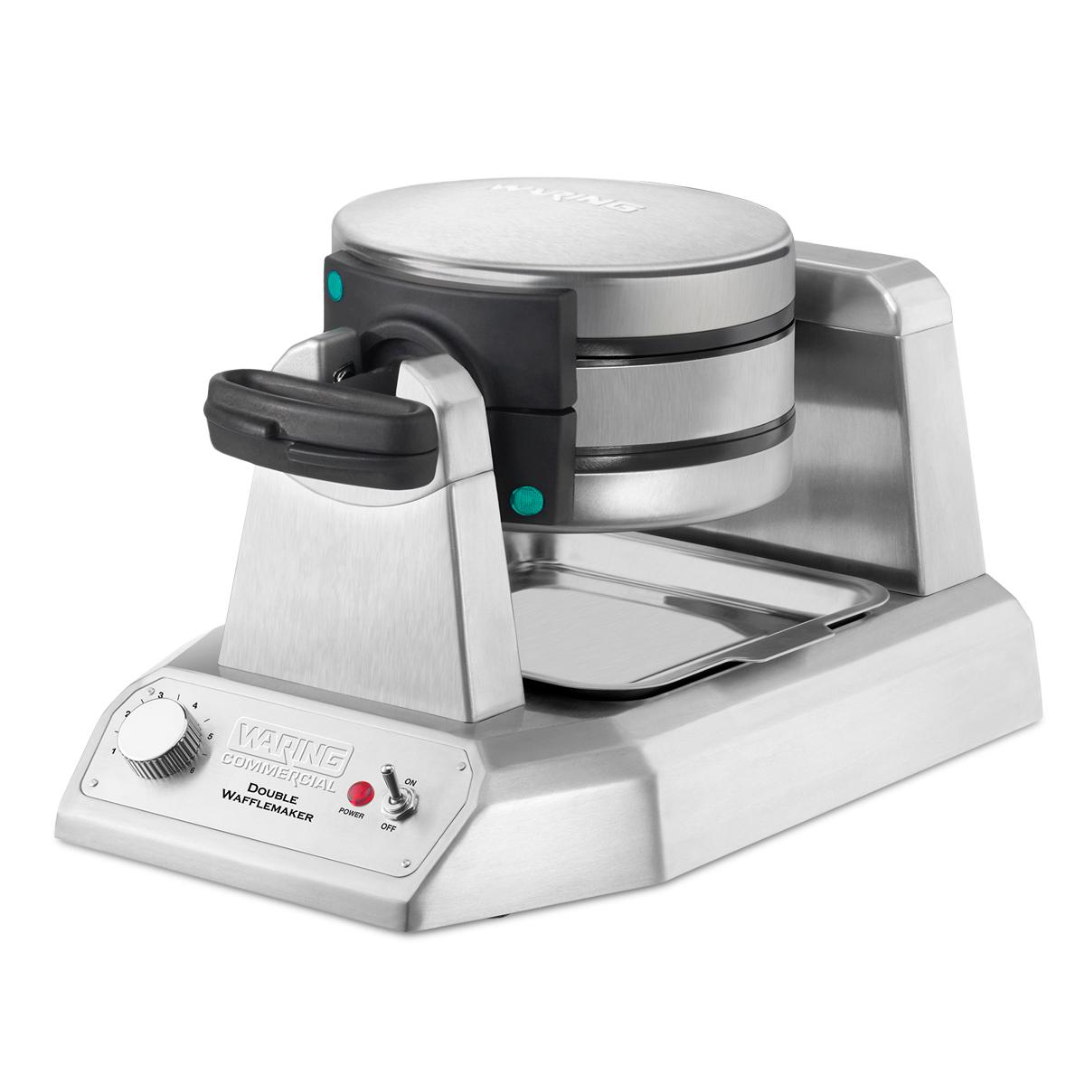 Waring WWD200 Heavy-Duty Double Vertical Classic Waffle Maker, 120V, 1300W