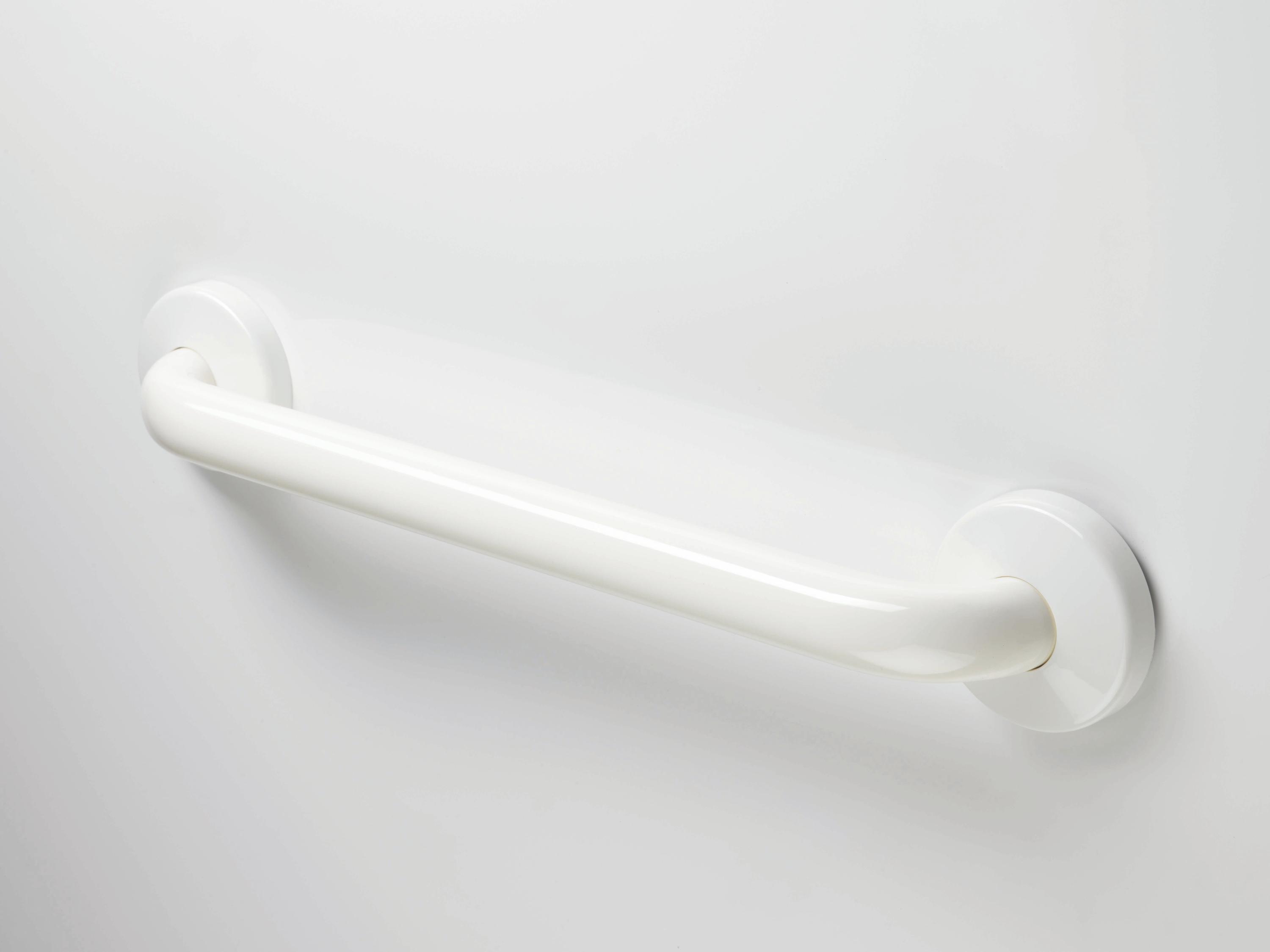 Ponte Giulio Maxima Line Grab Bar, 16", Antimicrobial - Bar Color: White