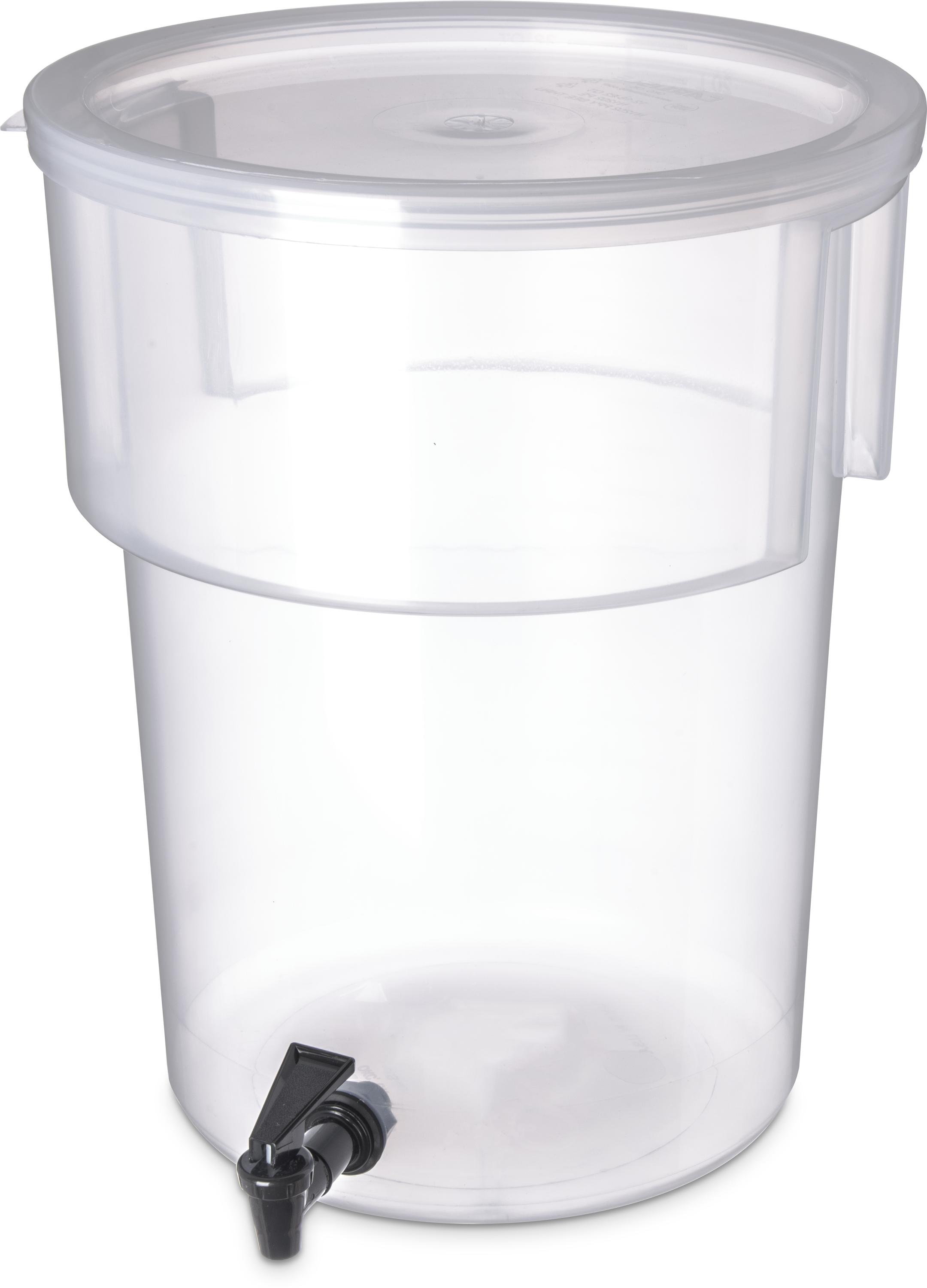 Round Beverage Dispenser 3 Gallon - See Thru (8WQ16) | Direct Supply