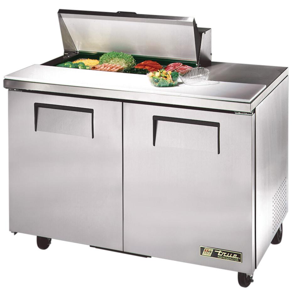 TSSU-48-12-HC True 12-Pan Food Prep Table with Sandwich/Salad Units, 48 ...