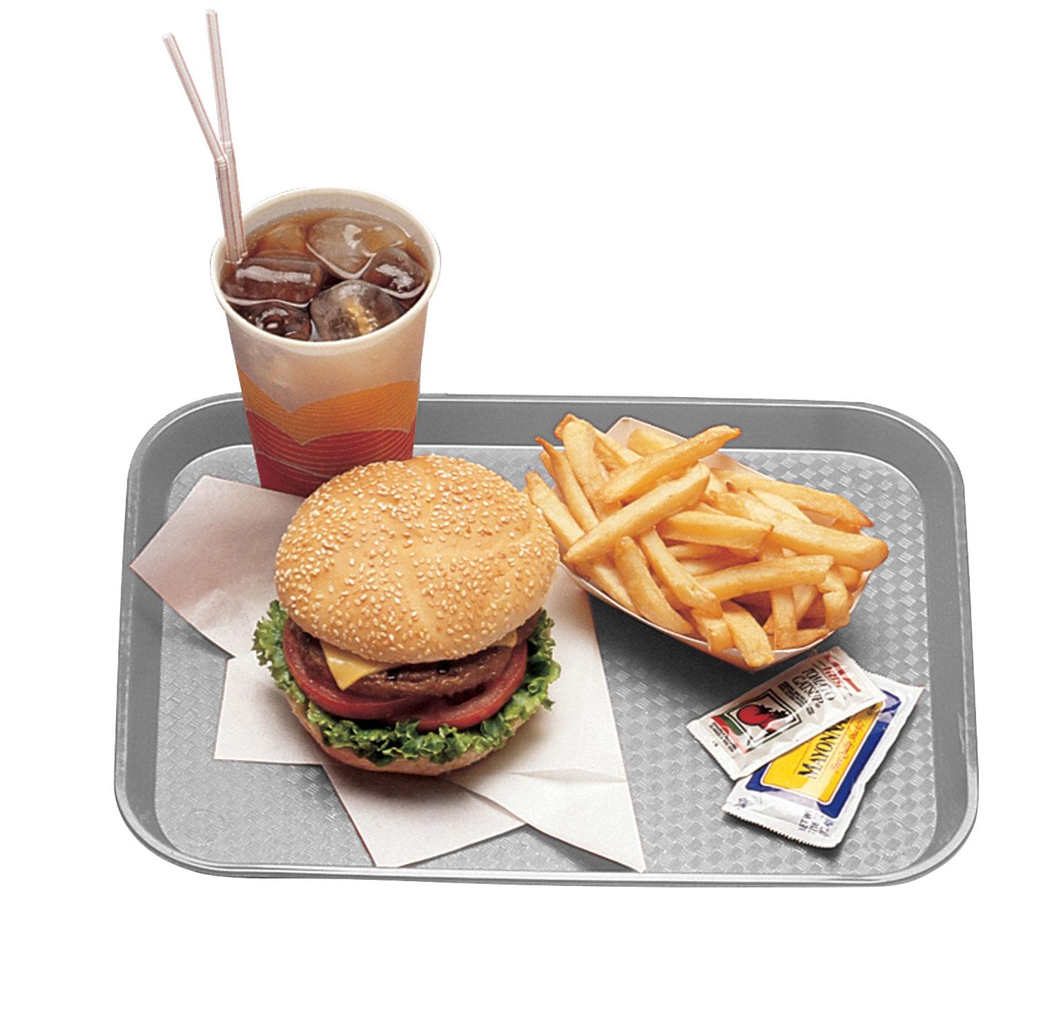Cambro Tray Fast Food 12" X 16" Pearl Gray
