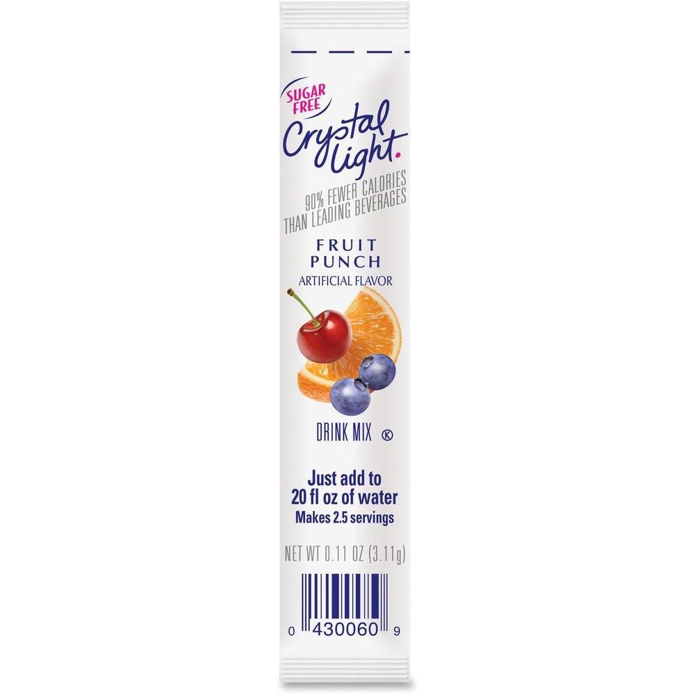 Crystal Light On-The-Go Fruit Punch Mix Sticks (Pack of 30)