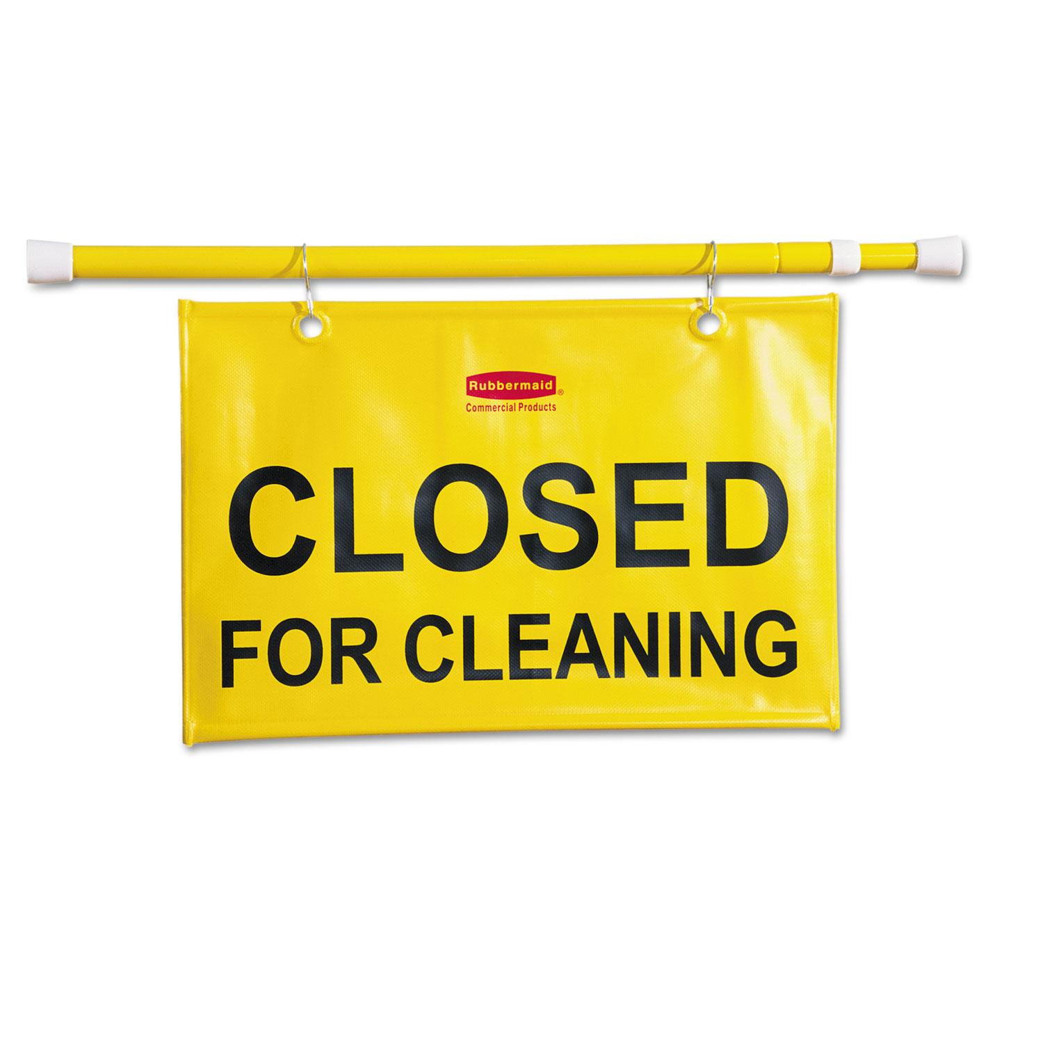 Rubbermaid® Commercial Site Safety Hanging Sign, 50w x 1d x 13h, Yellow