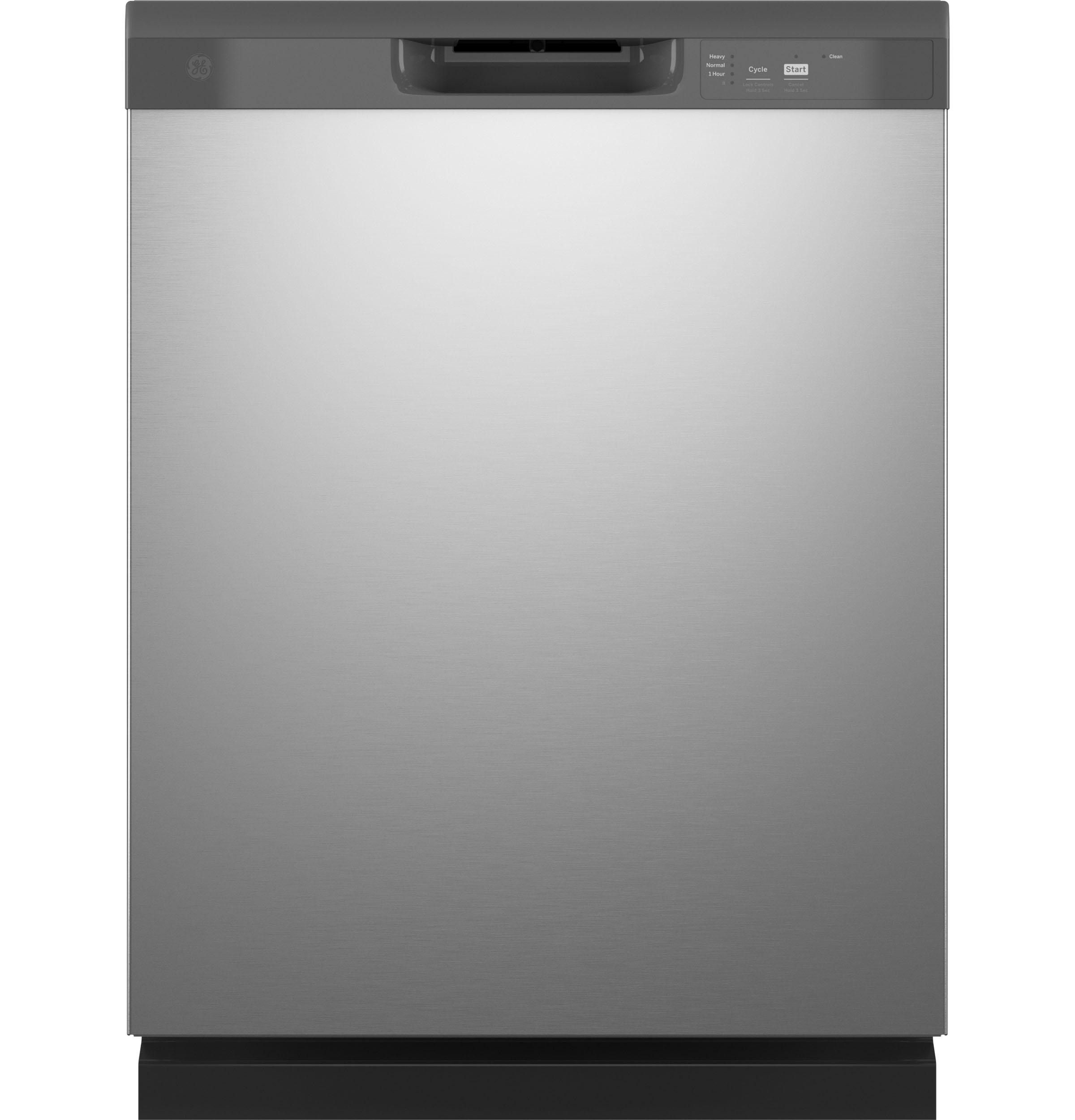 GE® Dishwasher with Front Controls, Stainless Steel
