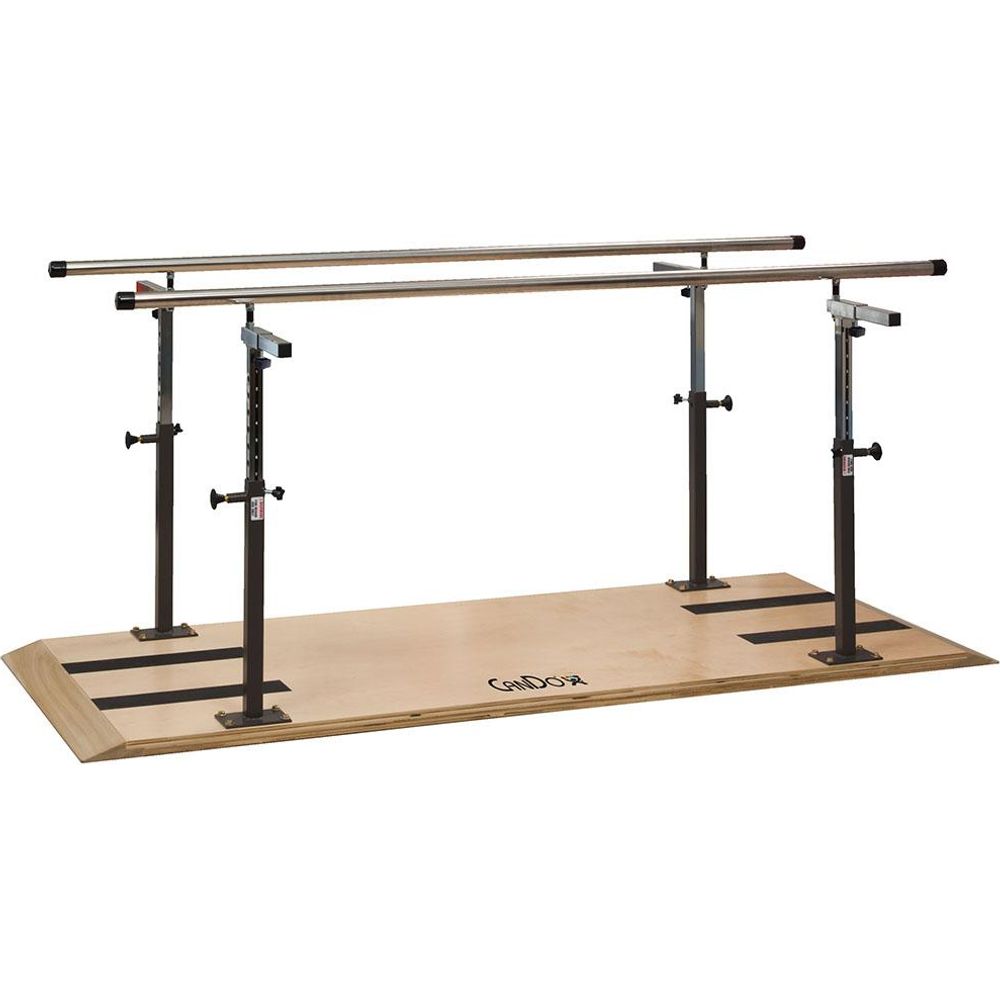 Cando® Platform Mounted Parallel Bars, Height & Width Adjustable, 400 ...