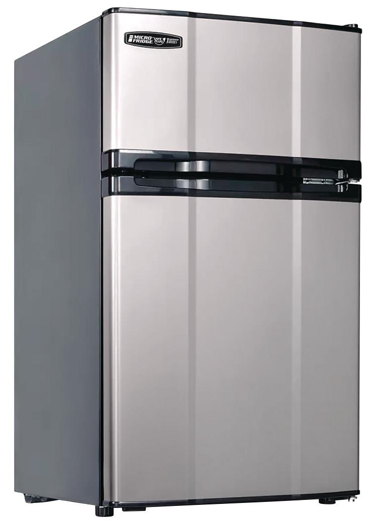 MicroFridge® 3.1 Cu. Ft. Compact Refrigerator, Energy Star Appliance Color: Stainless Steel