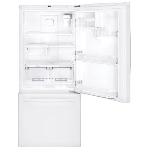 Ge 20 9 Cu Ft Bottom Freezer Refrigerator With Ice Maker 2hb64 Direct Supply