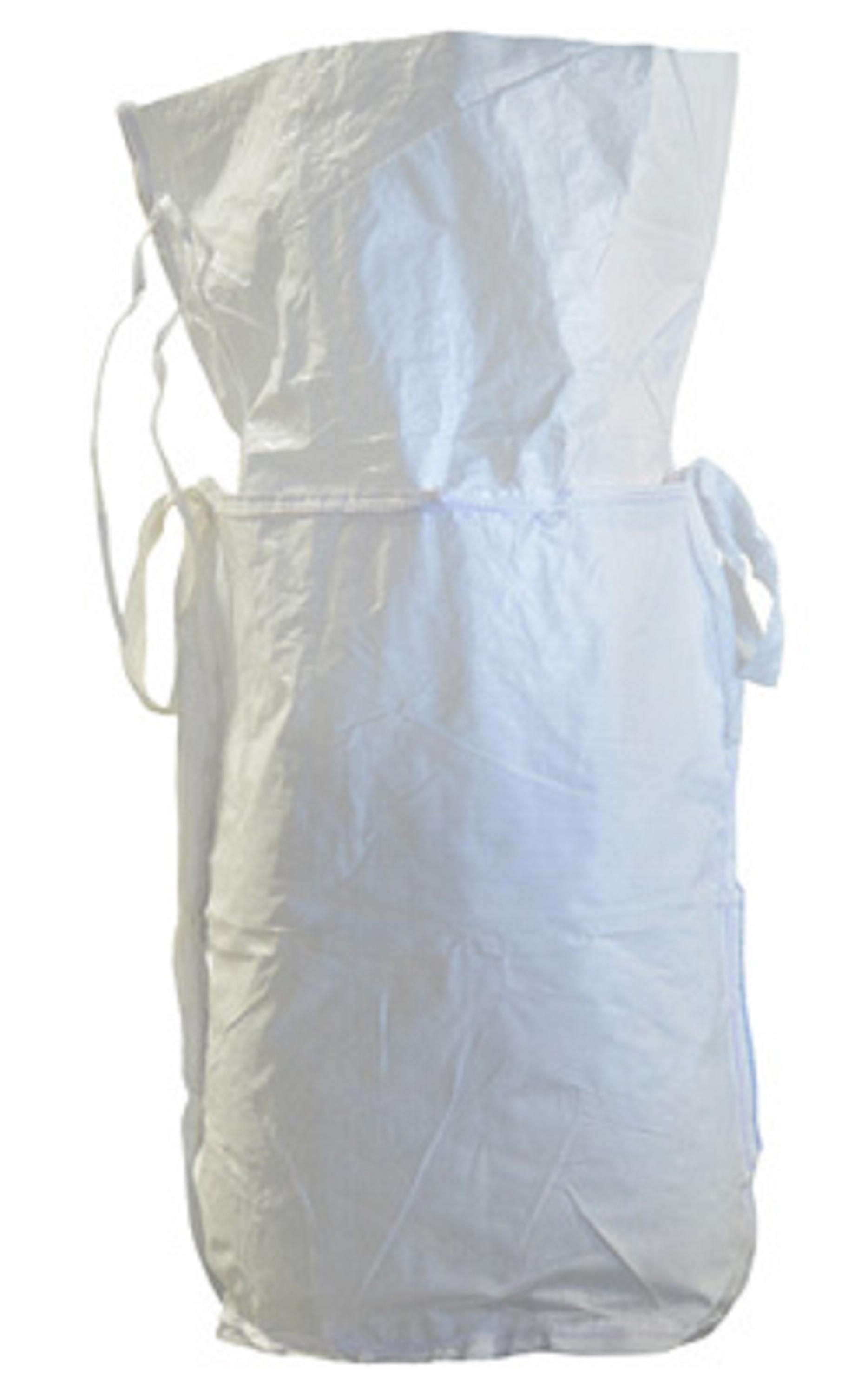 23" X 34" Woven Polypropylene Bulk Bag With Duffle Top And Flat Round Bottom