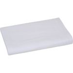 Direct Supply® Textiles Performance Knit Flat Sheet, 66"W x 115"L, 55% Cotton/45% Poly, Case of 12, Color: White
