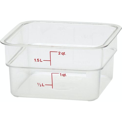 Cambro Square Translucent Food Storage Container with Lid (6 qt., 2 pk.)