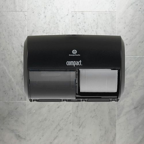Compact 2-Roll Side-by-Side Coreless Toilet Paper Dispenser by GP
